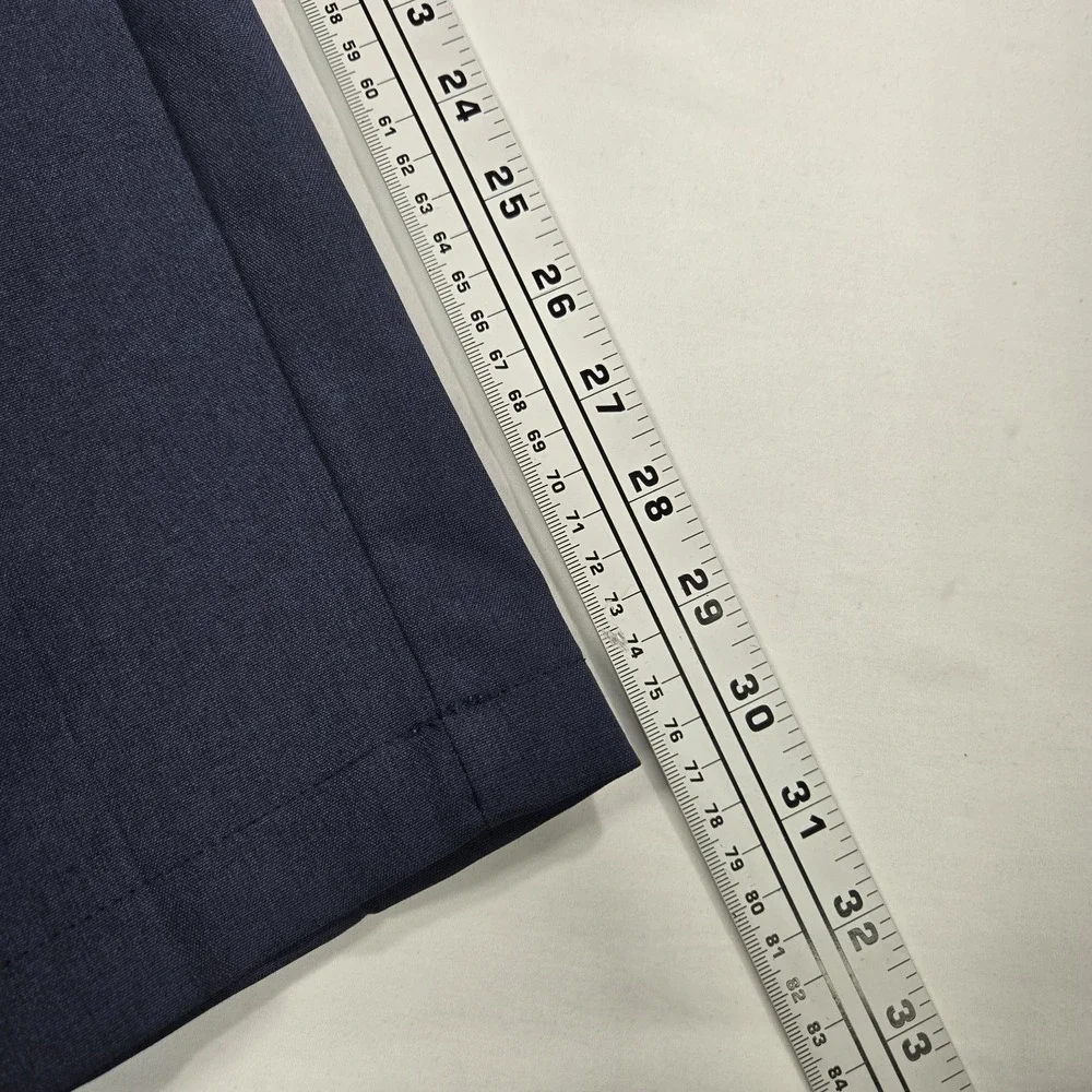 Haggar Cool Right Performance Flex Dress Pants Mens‎ Sz 29 X 32 Navy Blue Chino